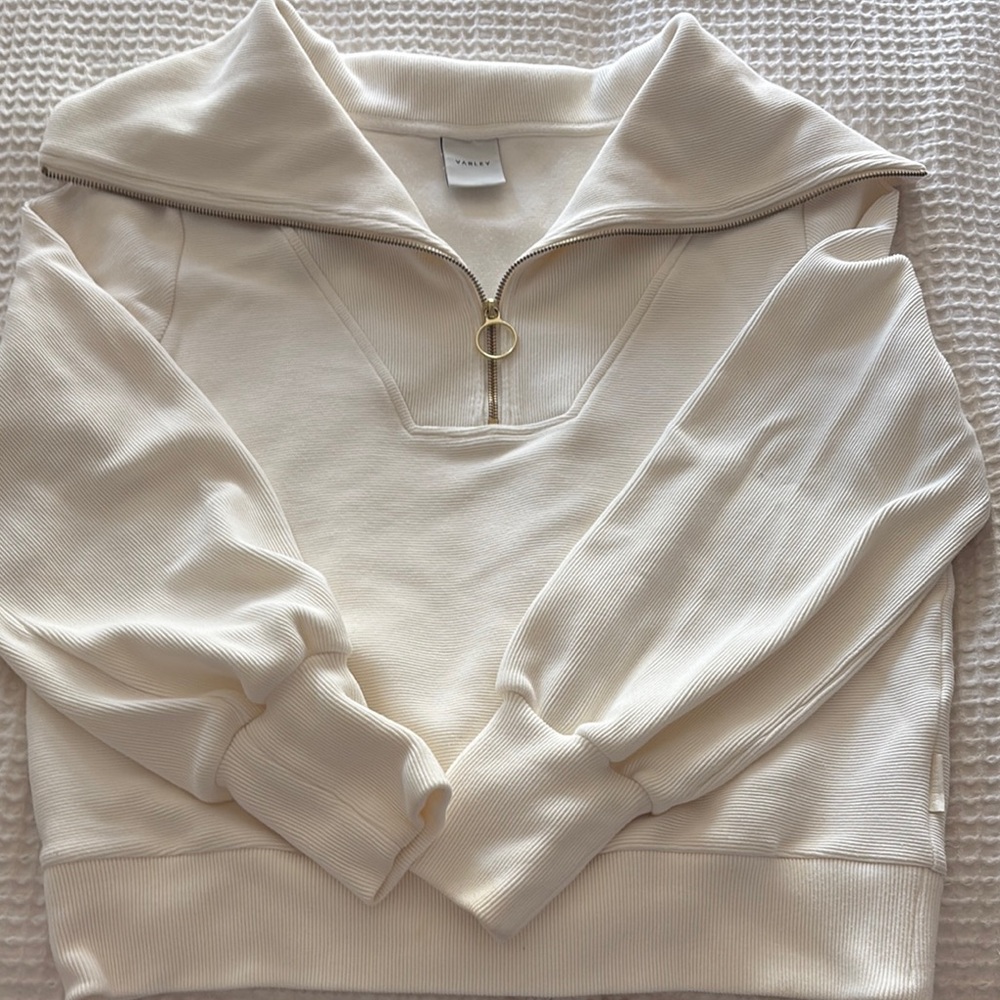 Varley Vine Cream Quarter-Zip Pullover